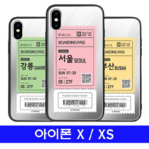 오너클랜 아이폰 X 아이폰 XS 여행티켓 cz미러 케이스