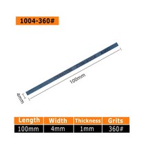 CERATON-1004 세라믹 섬유 스톤 몰드 연마 그라인딩 1*4*100mm 1 피스/5 피스, 03 360 Grit_02 5pcs Pack, 03 360 Grit_02 5pcs Pack