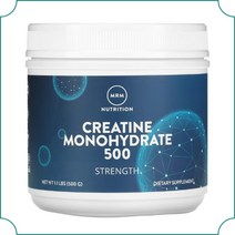 MRM 크레아틴 모노하이드레이트 5000mg 헬스부스터 비건 파우더 500g