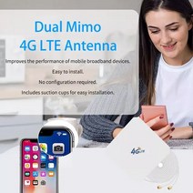 LTE 안테나 35dBi 패널 SMA TS9 CRC9 수 커넥터 포함 4G 모뎀 라우터 어댑터 커넥터용 3m 케이블 신호 줌, [01] CRC9