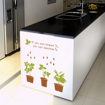 큐데코 셀프인테리어 포인트스티커, 스위트가든-2 - 브라운