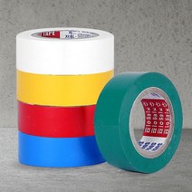 전기테이프 수지 절연 공사 전선 배선작업 전기선, 적색 5개