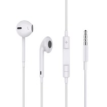 서가 갤럭시 아이폰 호황용 3.5mm 호환 이어폰, 화이트, 아이폰 갤럭시 호환 3.5mm 이어폰
