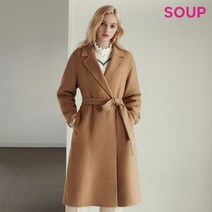 숲 AK원주점 SOUP 핸드메이드 울 블랜딩 벨티드 코트(SYAHC91)