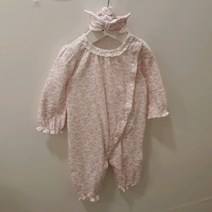 아가방 (평일3시이전주문시당일출고) 봄 가을 면100% 부드러운 우주복(헤어밴드)