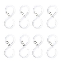 8PCS 후크 다기능 플라스틱 크리 에이 티브 욕실 네일 후크 옷장 크로스 바 후크 범용 휴대용 후크 R-F, transparent
