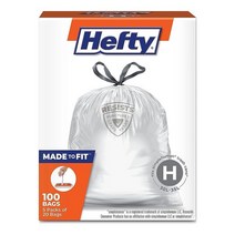 Hefty 쓰레기봉투에 맞게 제작 simplehuman 사이즈 J39.7L12갤런에 적합 100개 각 20개의 봉지 5개 - 포장은 다를 수 있음 741043, Size H