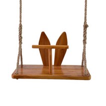 나무그네 등받이 셀프설치 로프 테라스 놀이터, A