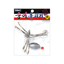 백경 훌치기 3단 바늘 세트 삼각훅 숭어낚시 원투낚시, 대