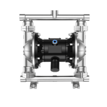 공압 다이아프램 펌프 화학 알칼리 산업용 유량 이송, QBY-15PP 플라스틱+F46