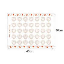 베이킹용품 제빵도구 실리콘 주방 반죽 반죽 매트 쿠키 매트 두꺼운 비 스틱 롤링 매트, 유형 2 D