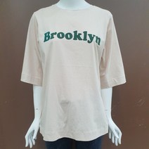 와끼겹단작 BROOKLYN 프린트 티셔츠 SF2TSF130IV