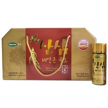 한미 산삼배양근골드 1세트(100ml x 10병) 선물세트 국내산 산삼 배양근 추출액 홍삼 농축액 부모님 어르신 건강 음료 선물 사무실 접대 고급 음료 에너지 활력 기운 충전, 1세트, 100ml