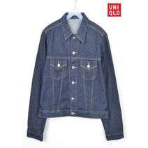 빈티지/ 유니클로 청자켓/여성L/데님/진청/브랜드/1165a1