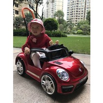 고급형붕붕카 폭스바겐 푸쉬카 전동 프리미엄 전동차, 옐로우 + 리모콘 + 듀얼 드라이브