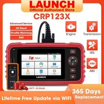 자동차 진단기 발사 x431 crp123x 자동차 obd2 진단 도구 obd2 스캐너 엔진 abs 에어백 srs at 코드 리더 무료 업데이트 자동차 도구, 유럽 ​​버전