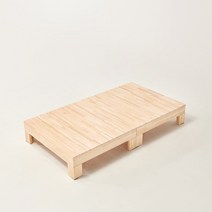 하모벨 편백원목 무헤드 평상형 침대프레임, 내추럴