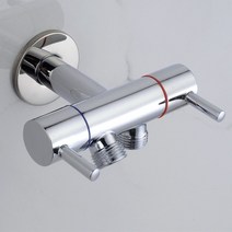 브리더 밸브 통기 코너 실버 황동 욕실 액세서리 이중 기능 스위치 화장실 접합 탭 핸드 헬드 비데 분무기 앵글, [03] D, 3D