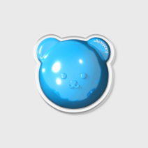 어프어프 HOLOGRAM BLUE FACO(아크릴스마트톡), 아크릴스마트톡, free, 1개