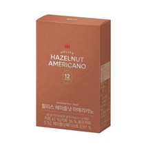 할리스 아메리카노 헤이즐넛 5g x 12T puky71*3220106FQ, 1, 1, 본상품선택