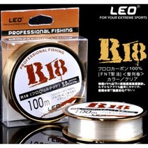 레오 FIN 고강도 평행권사 100m 낚시줄 모노줄 서해배낚시 루어낚시대 원줄, 레오R18낚시줄 4호