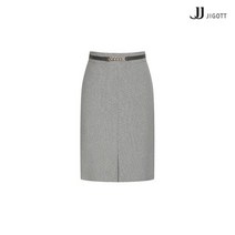 JJ지고트 잔체크 스티치 슬릿 스커트 GM3M0SKW1