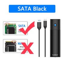 ORICO SSD NGFF M2 인클로저 SATA 5Gbps PCIe 박스 M.2 디스크 USB 3.2 도구 케이스 가방 내장 금속 방열판, [01] SATA 5Gbps, 01 SATA bps