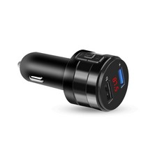 fm 트랜스미터 bluetooth fm트랜스미터 자동차 블루투스 3.0 송신기 고속, 검은색