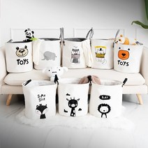 아기빨래바구니 빨래함 아기세탁바구니 런드리백 수건함, 분홍냥이