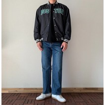 ﻿ 남자 바시티 스타디움 자켓 바람막이 보스턴 코치자켓