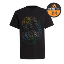 아디다스 키즈 130cm 160cm 주니어 매장신상 레고그래픽 반팔티셔츠-HA4035