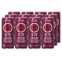 Izze 이지 스파클링 블랙베리 주스 8.4Floz(248ml) 12개입