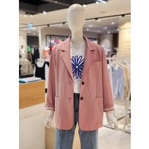 [백화점매장 정품출고] 올리브데올리브 소매래터링 루즈핏 하프홀겹자켓(OW3MCJ400-DG-EL)
