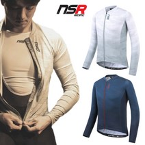 NSR 남성용 클럽 지오 긴팔 져지 자전거복 상의 + 사은품 증정