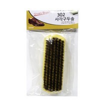 제이트리302 사각 돈모구두솔 1개 신발관리 구두 털이 광택 닦이 그립감우수+jaytreㄷ, 이상품선택해요!