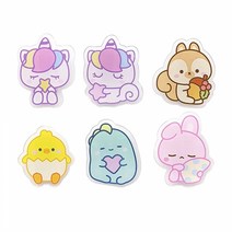 [일정] 레이지스타 아크릴 집게 클립 6종1세트, 800레이지스타아크릴집게 6종1