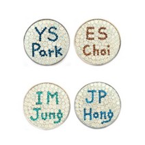 일루시아 스와로브스키 볼마커 오팔 풀네임, 2.블루글씨(JC Lee/DN Kim), 선물용 하드박스, 배송메세지란에 /영문풀네임/ 남겨주세요