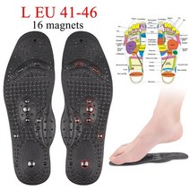 68 자석 마사지 안창 남녀 겸용 발 지압 신발 패드 요법 체중 감량을위한 슬리밍 안창 족저 근막염 패드, 나 41-46, 1 쌍