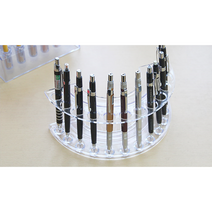 펜꽂이함 인테리어 아크릴 펜진열대(반원형) 4502, 수량] 요상품