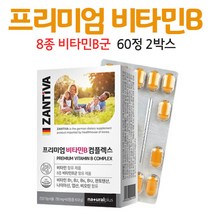 독일 산 비타민B 컴플렉스 비타민비군, 2박스, 60정