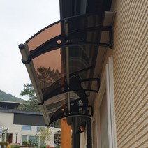 550X3800 렉산 비막이 데크차양 창문 현관 캐노픽스 차광막 간편설치, 투명, 레드, 블랙