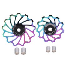 자전거 풀리 기어레버 변속기 bike rear derailleur pulley 세라믹 베어링 11t 13t 합금 롤러 아이들러 jockey wheel rear pulley, 11톤