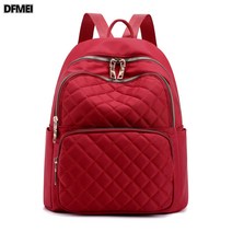 DFMEI 여성 캐주얼 나일론 백팩 경량 여성 여행가방 백팩