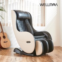 [웰모아] 트윈 미니 안마의자 HCW-5000 (무상AS1년 보장), 모노블랙