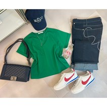 비비드롤업티셔츠