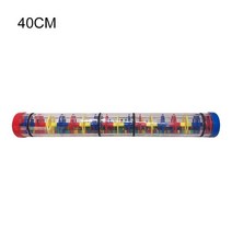 레인보우 모래 시계 레인메이커 레인 스틱 레인드롭 사운드 뮤지컬 장난감 어린이용 휴대용 새로운 디자인, 04 40cm