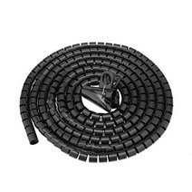 Spiral Wrap Tube Reusable Easily be Cut Off Flexible Spiral Tube Wire Wrap Cord Protector Cable Wire, 1