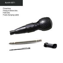 무선 전기 스크루 드라이버 미니 드릴 전동 공구 3.6v 1800mah 리튬 배터리 슈퍼 토크 충전식 수동 LED 라이트, PTS-028- 블랙 1