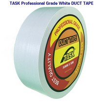 테스크 수출용 국산 덕트테이프(DUCT TAPE) 50MM X 50M 최고급형(전문가급) WHITE, 1개