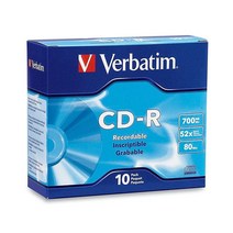 Verbatim 700MB 52X 80분 브랜드 녹음 가능 디스크 CD-R 10장 97955188904